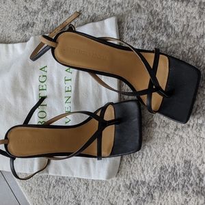 Bottega Veneta Stretch Square Toe Sandals